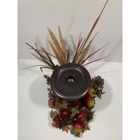 Candle Holder Large Pottery Pillar or Tapered Glazed 9" Tall - Picture 9 of 9